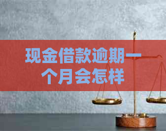 现金借款逾期一个月会怎样