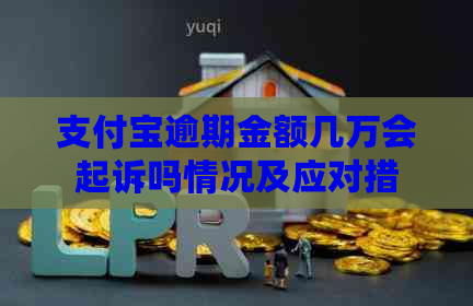 支付宝逾期金额几万会起诉吗情况及应对措