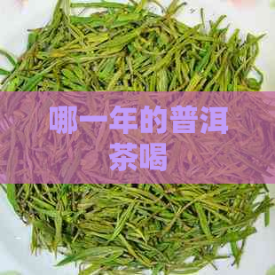 哪一年的普洱茶喝