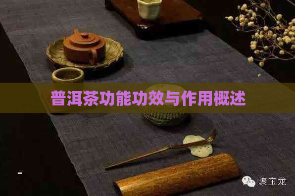 普洱茶功能功效与作用概述