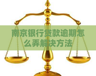 南京银行贷款逾期怎么弄解决方法