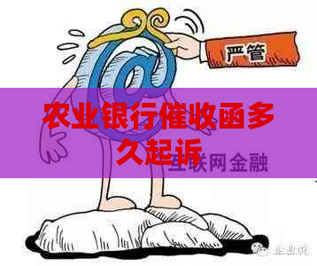 农业银行函多久起诉