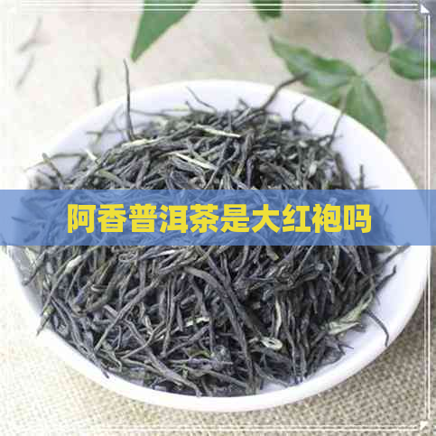 阿香普洱茶是大红袍吗