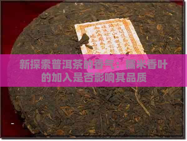 新探索普洱茶的香气：糯米香叶的加入是否影响其品质