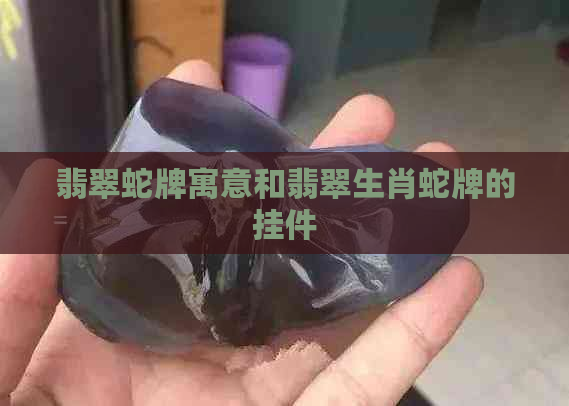 翡翠蛇牌寓意和翡翠生肖蛇牌的挂件