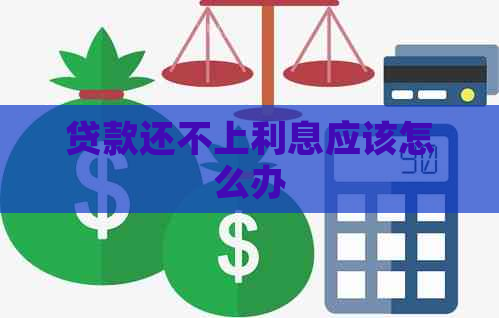 贷款还不上利息应该怎么办