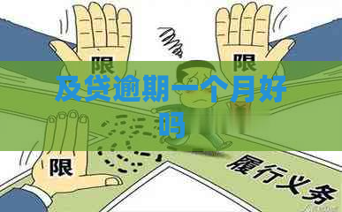 及贷逾期一个月好吗