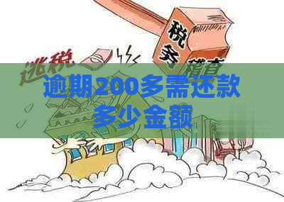 逾期200多需还款多少金额