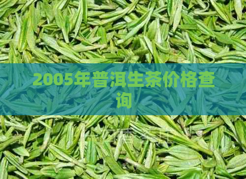 2005年普洱生茶价格查询