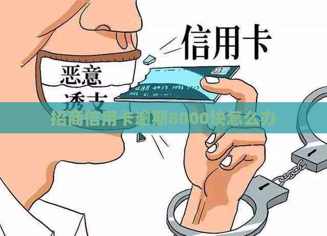 招商信用卡逾期8000块怎么办