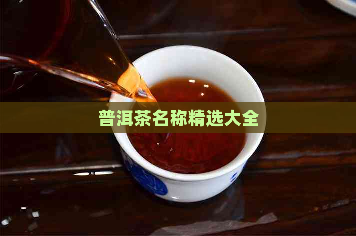 普洱茶名称精选大全