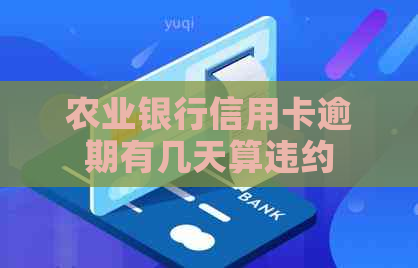 农业银行信用卡逾期有几天算违约