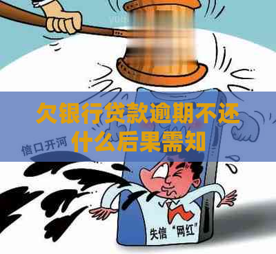 欠银行贷款逾期不还什么后果需知