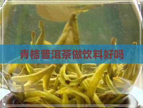 青桔普洱茶做饮料好吗