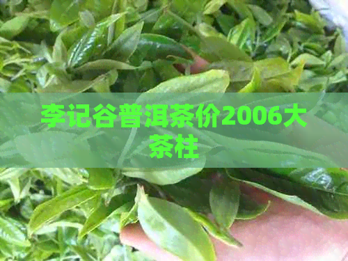 李记谷普洱茶价2006大茶柱