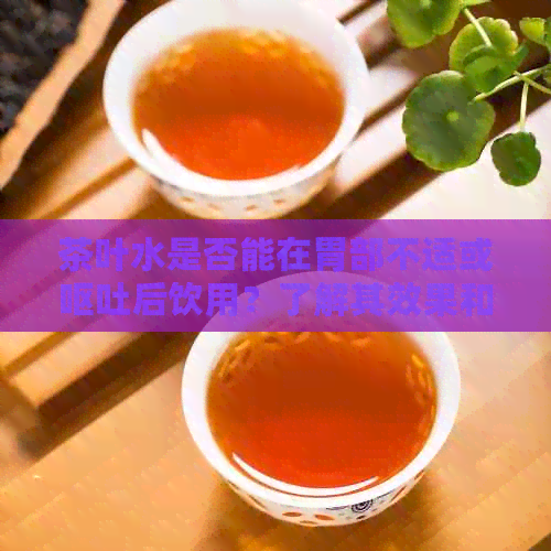 茶叶水是否能在胃部不适或呕吐后饮用？了解其效果和注意事项