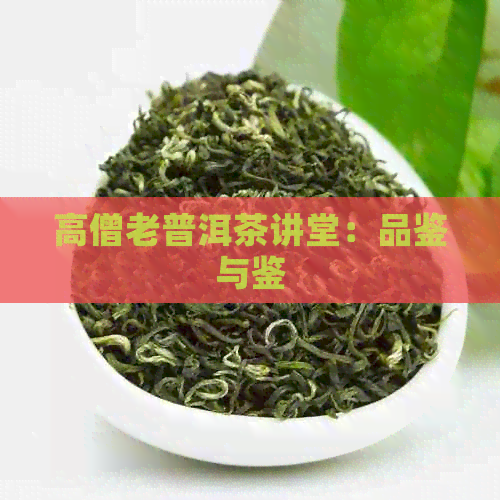 高僧老普洱茶讲堂：品鉴与鉴