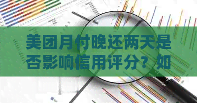 美团月付晚还两天是否影响信用评分？如何处理？