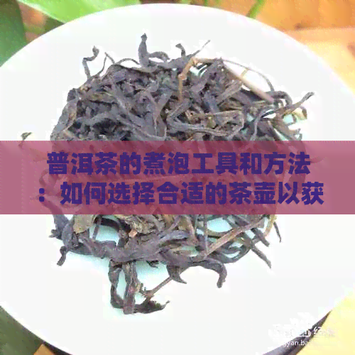 普洱茶的煮泡工具和方法：如何选择合适的茶壶以获得口感？