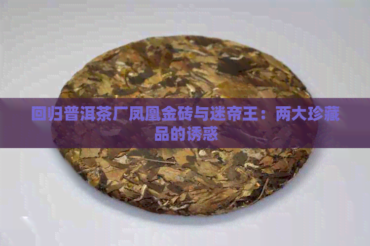 回归普洱茶厂凤凰金砖与迷帝王：两大珍藏品的诱惑