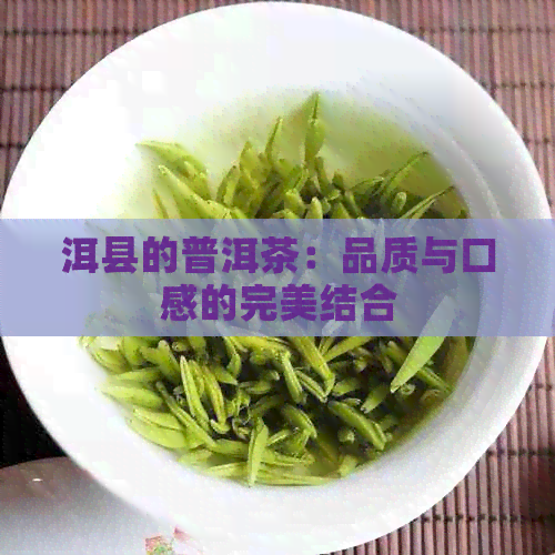 洱县的普洱茶：品质与口感的完美结合