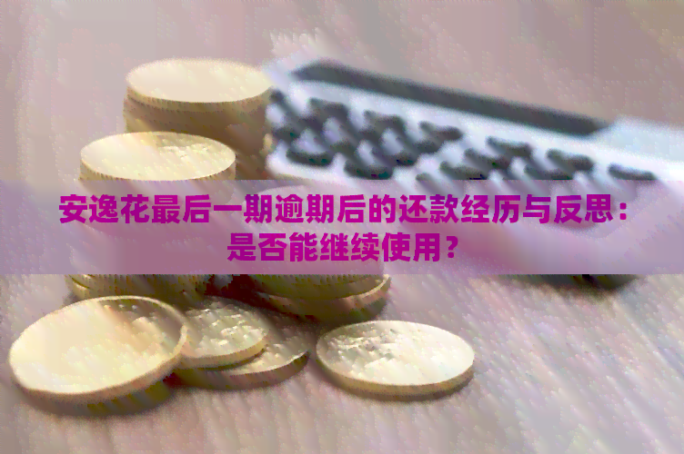 安逸花最后一期逾期后的还款经历与反思：是否能继续使用？