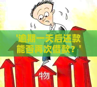 '逾期一天后还款能否再次借款？'