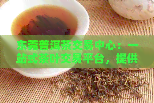 东莞普洱茶交易中心：一站式茶叶交易平台，提供优质普洱茶及相关产品。