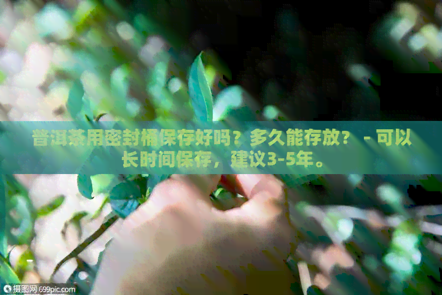 普洱茶用密封桶保存好吗？多久能存放？ - 可以长时间保存，建议3-5年。