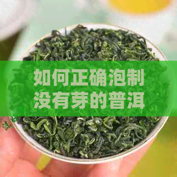 如何正确泡制没有芽的普洱茶？解决泡茶困惑，品味更佳口感