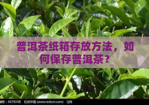 普洱茶纸箱存放方法，如何保存普洱茶？