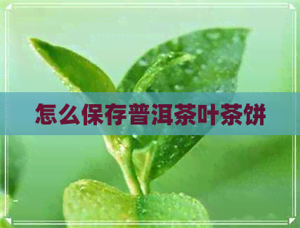 怎么保存普洱茶叶茶饼