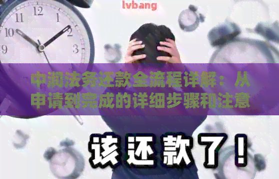 中润法务还款全流程详解：从申请到完成的详细步骤和注意事项