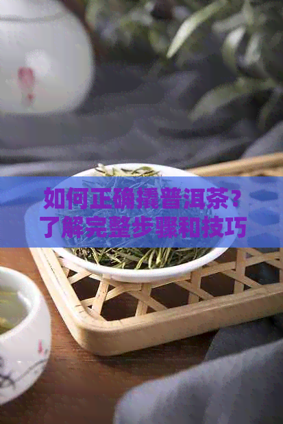 如何正确撬普洱茶？了解完整步骤和技巧，让你轻松品尝到口感