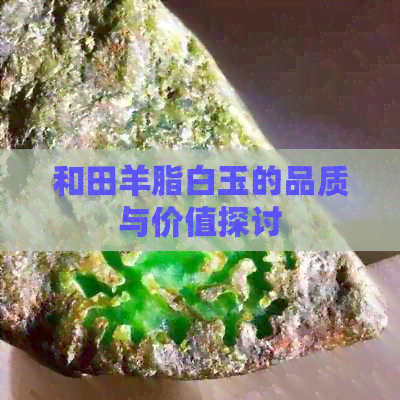 和田羊脂白玉的品质与价值探讨