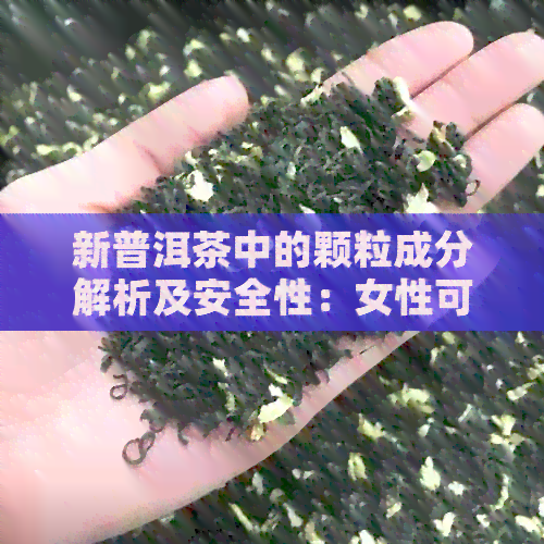 新普洱茶中的颗粒成分解析及安全性：女性可否饮用？