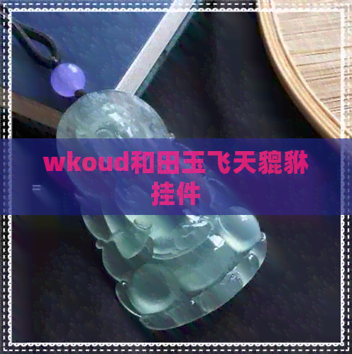 wkoud和田玉飞天貔貅挂件