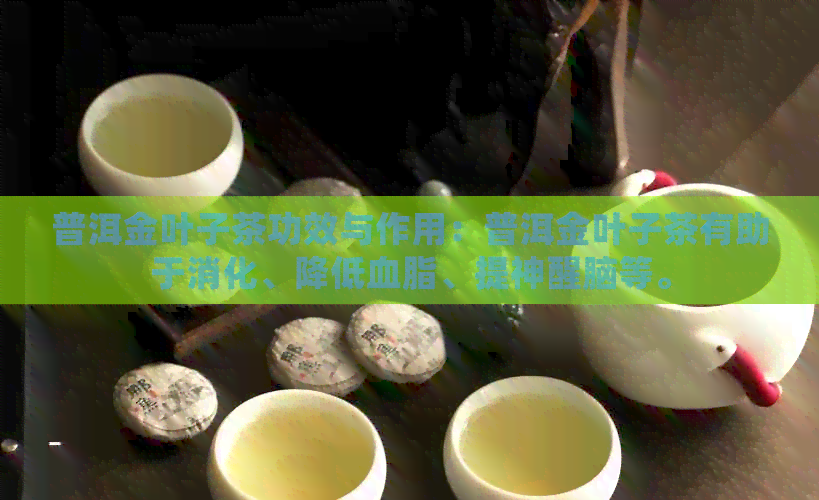 普洱金叶子茶功效与作用：普洱金叶子茶有助于消化、降低血脂、提神醒脑等。