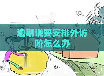 逾期说要安排外访阶怎么办