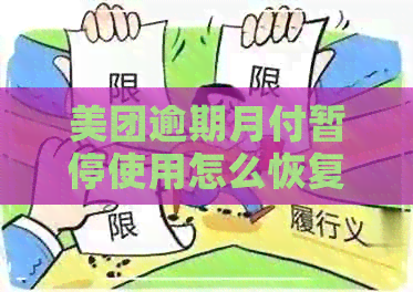 美团逾期月付暂停使用怎么恢复