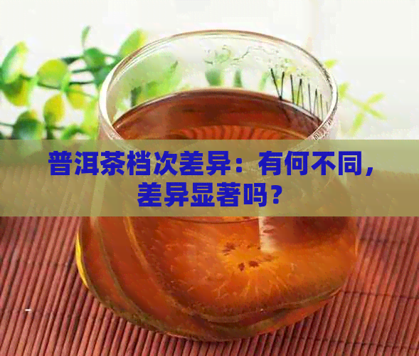 普洱茶档次差异：有何不同，差异显著吗？