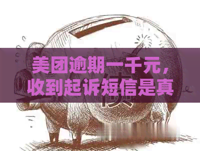 美团逾期一千元，收到起诉短信是真的吗？一个月后会怎么样？