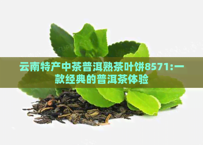 云南特产中茶普洱熟茶叶饼8571:一款经典的普洱茶体验