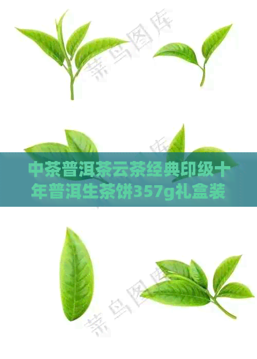 中茶普洱茶云茶经典印级十年普洱生茶饼357g礼盒装-云南中茶印级十年