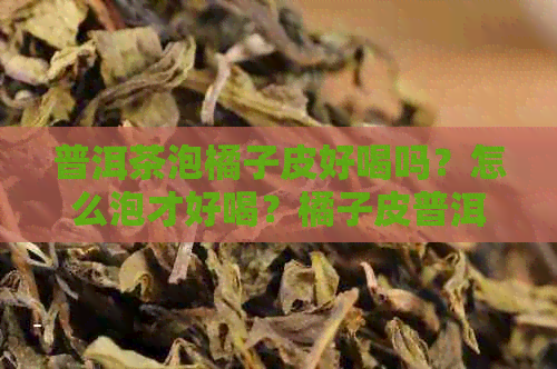 普洱茶泡橘子皮好喝吗？怎么泡才好喝？橘子皮普洱茶的冲泡方法是什么？