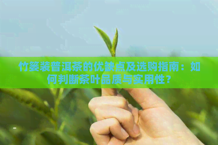 竹篓装普洱茶的优缺点及选购指南：如何判断茶叶品质与实用性？