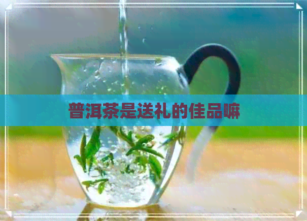 普洱茶是送礼的佳品嘛