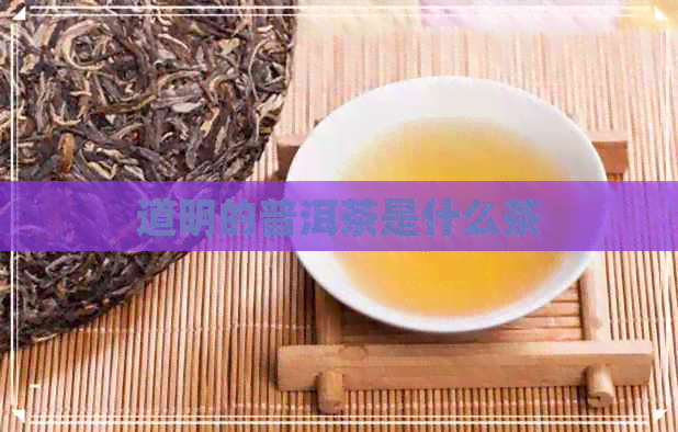 道明的普洱茶是什么茶