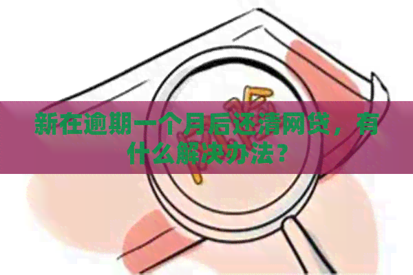 新在逾期一个月后还清网贷，有什么解决办法？