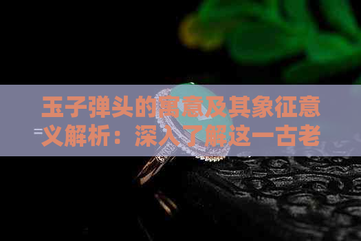 玉子弹头的寓意及其象征意义解析：深入了解这一古老文化符号的多重含义